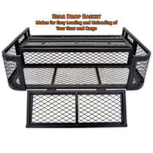 rear drop basket makes for easy loading and unloading of your gear and cargo