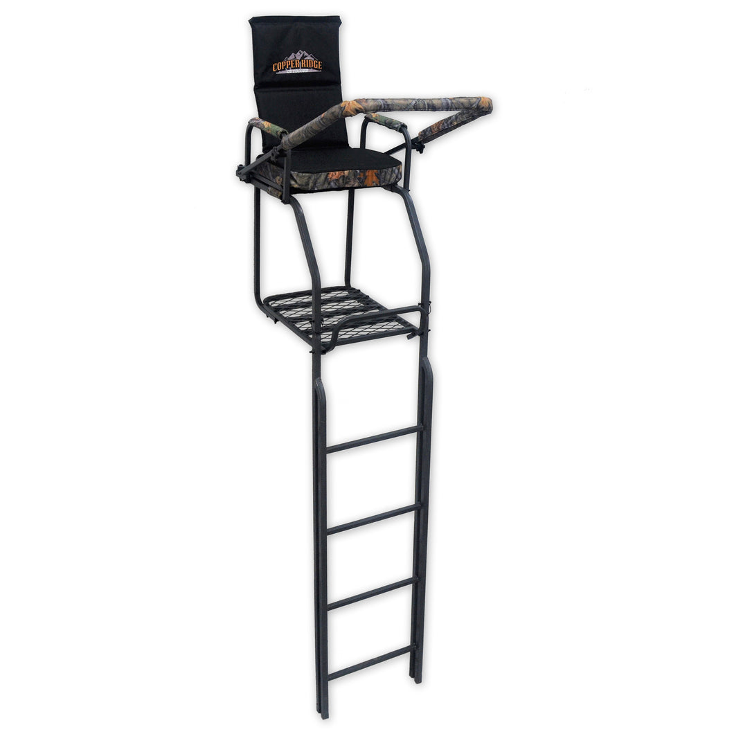 Copper Ridge Outdoors deluxe double rail hunting ladder stand