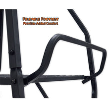foldable footrest provides added comfort