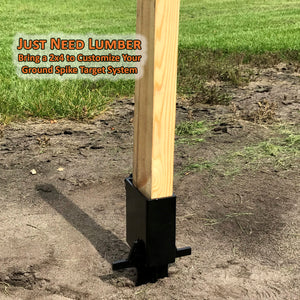 Slide-In 2x4 Target Stand Base With Spike