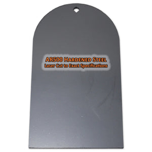 tombstone AR500 hardened steel plate target that's laser cut to exact specifications
