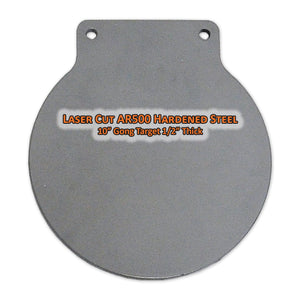 Copper Ridge Outdoors steel gong target with stand target close up