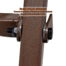silent nylon bushings prevent the noise of metal on metal contact, keeping you in stealth mode